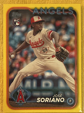 Topps 2024 Series 1 José Soriano Rookie Yellow #15 Angels MLB Baseball