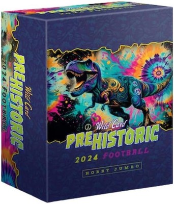 2024 WILD CARD PREHISTORIC FOOTBALL FACTORY SEALED HOBBY BOX JUMBO MAMMOTH