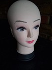PVC PLASTIC FEMALE MANNEQUIN HEAD FOR DISPLAY HATS WIGS HEAD ACCESSORY