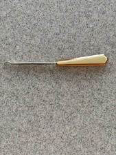 Antique Ladies Shoe /Boot Button Hook Celluloid Handle 7" Long Used
