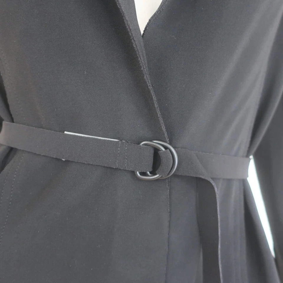 Vestido Blazer Midi Norma Kamali Cinturón Negro Neopreno Talla Mediana Foto 2 de 4