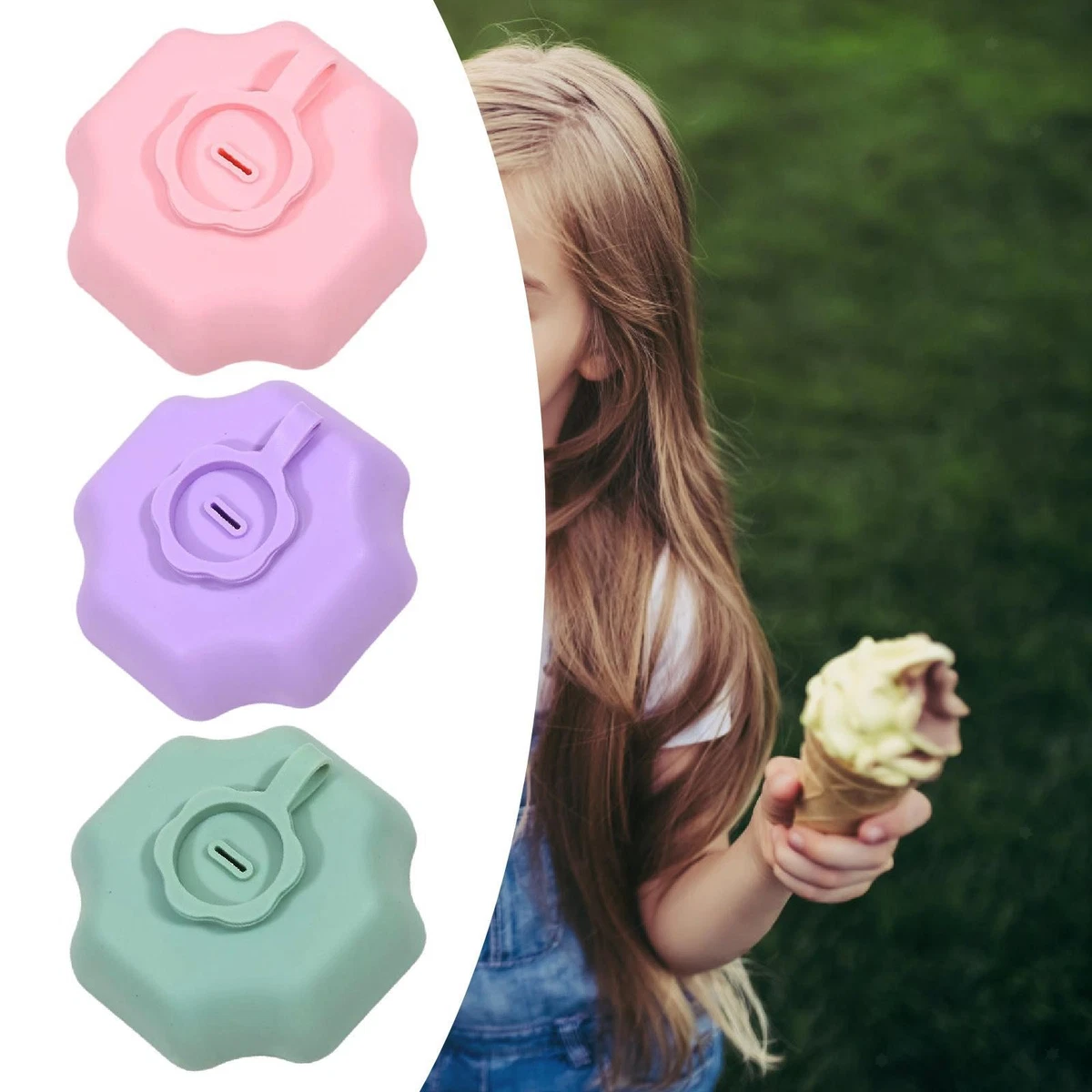4 Maniche Per Ghiaccioli Riutilizzabili – Copri Gelato Anti Freddo Per Bambini E Adulti (Colori Casuali)