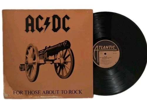 1981 AC/DC For Those About To Rock [Robert Ludwig] First Pressing RL Record LP