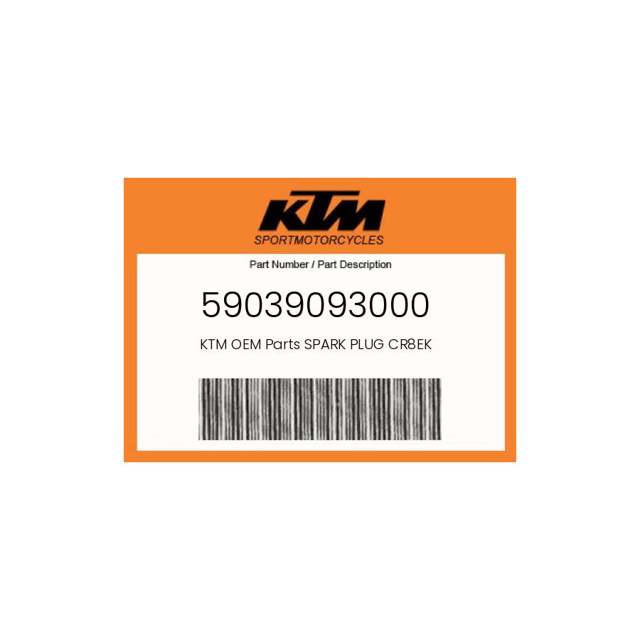 KTM Genuine Spark Plug Cr8Ek - 59039093000