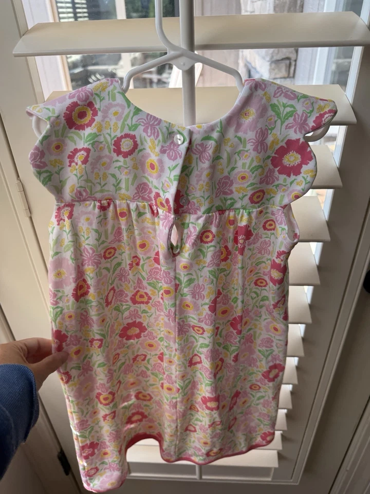 Vestido sin mangas con volantes estampado floral talla 8 Bella Bliss para niñas Foto 3 de 4
