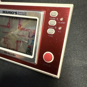 Nintendo Game and Watch Mario's Cement Factory ML-102, 1983 Tested Working