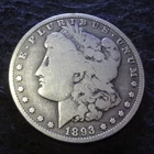 1893-O Morgan Silver Dollar - Choice Good G+ details from the New Orleans mint