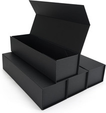4-Pack 1200 Count Trading Card Storage Box with Magnetic Lid, 14.8 Inches 4800 