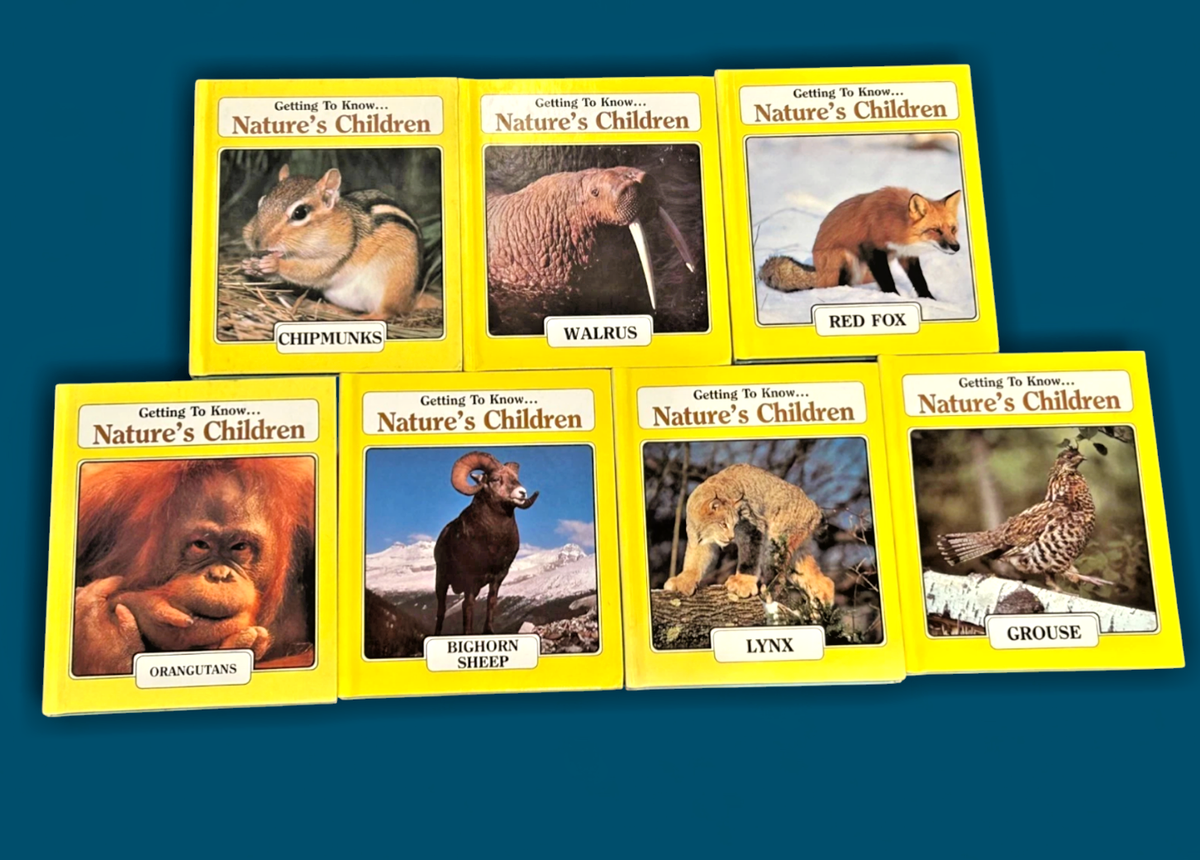 Getting To Know Nature's Children - Lot of 7 Hardcover - 2 Animals