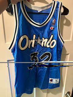 Champion Orlando Magic Shaquille O'Neal #32 NBA Men’s Jersey Size 40 Blue