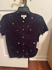NWT LADIES FREE ASSEMBLY CARDIGAN SIZE XS CHARMS