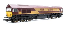 LIMA 'OO' GAUGE L205197 EWS MAROON CLASS 66 #66100 DIESEL LOCO *DCC FITTED