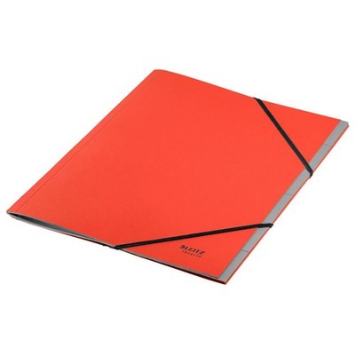 Leitz Cardboard Folder 6 Positions A4 Recycle 100% Red 39140025