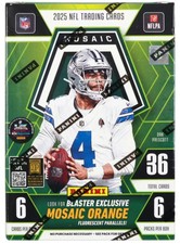 2025 Panini Mosaic Football Factory Sealed Blaster Box 36 Cards