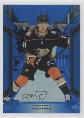 2023-24 Upper Deck Trilogy Blue 11/25 Trevor Zegras #97 2d8