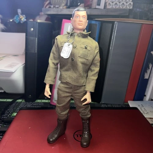 Vintage GI Joe Early Painted Hair Hasbro  Slotted Shoulder Japan Tags Clothes