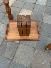 Kalmar MCM Midcentury Danish modern teak knife block