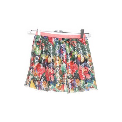 H&M Studio, Rock, Größe: 122/128, Mehrfarbig, Polyester, Blumen, Mädchen #IDd