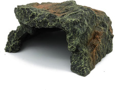 Reptile Rock Hide Cave, Aquarium Habitat Decor Rock Tortoise Hideout for Lizards
