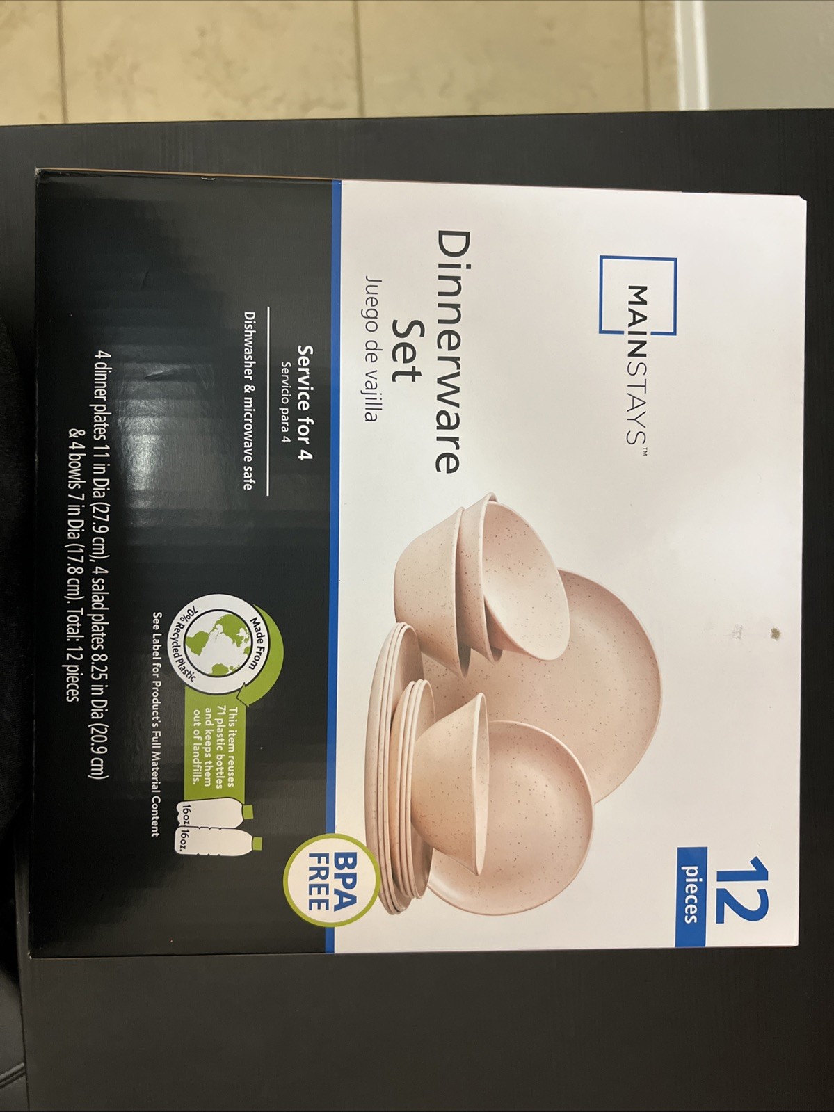 Service For 4 Bpa-free Dishwasher & Microwave