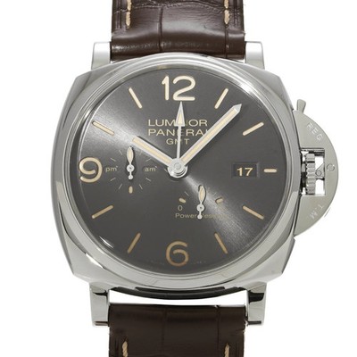 PANERAI Luminor Due Gmt Power Reserve PAM00944 Gray Men's Used Watch #4107