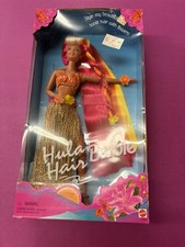 Vintage Hula Hair Barbie Pink and Gold Doll Mattel 1996