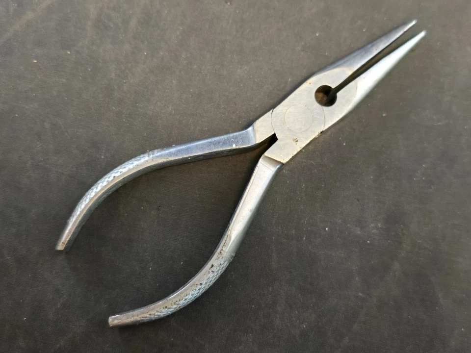 Alicates de nariz de aguja Globemaster vintage de 6" con cortadores - No. 5915/6 JAPÓN Foto 4 de 4