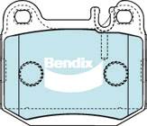 Bendix Euro+ Rear Brake Pad Set for Maserati Quattroporte 4.2L M139A Petrol 2004
