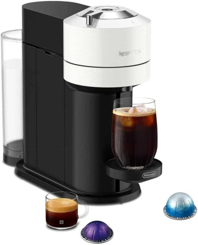 Nespresso Vertuo Next Deluxe Coffee & Espresso Machine De’Longhi White