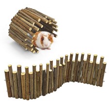 Bendable Hamster Bridge,12in Wooden Hamster Cage Accessory for Enrichment