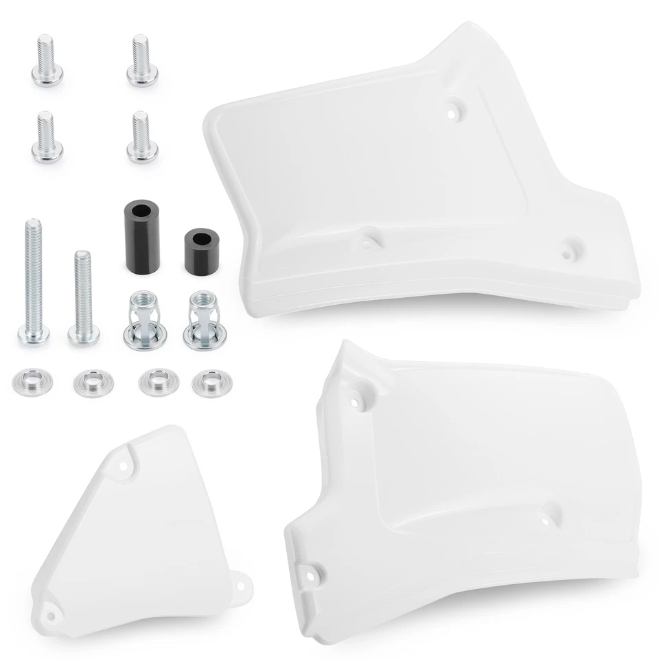 Paneles laterales cubiertas plástico izquierdo y derecho para Honda XR200R XR200 R 1984-2002 blanco Foto 3 de 4