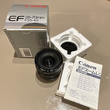 Canon EF 35-70mm f/3.5-4.5 Zoom Lens Auto/Manual Focus with Box & Manual