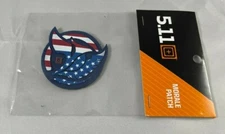 Spartan Patch 5.11 Tactical Hook & Loop Morale Patch Red White Blue  81282  