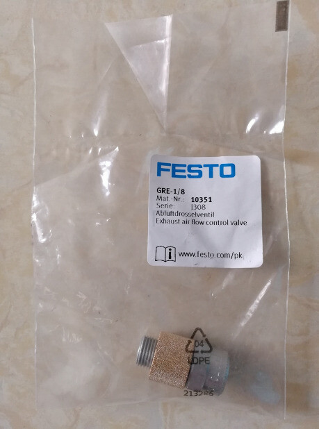 1PC FESTO GRE-1/8 10351 Exhaust Air Flow Control Valve GRE18 New