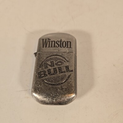 Vintage Winston No Bull Lighter Unused   Wheel Will Not Turn
