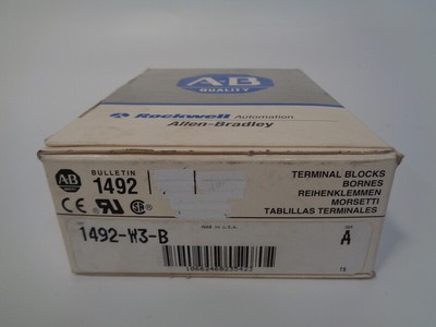 Allen Bradley via TCS 1492W3B Ser. A NSFP (GY/BL) 1492 W3 B | eBay