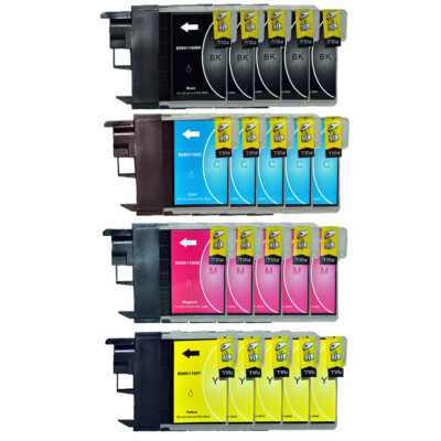 20 Druckerpatronen für Brother MFC250C MFC255CW MFC290C MFC295C MFC295CN MFC297C