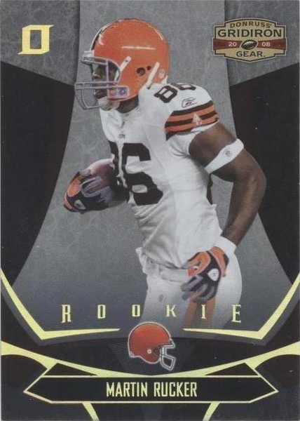 2008 Donruss Gridiron Gear - Rookie Gold O's #170 Martin Rucker /100 ...