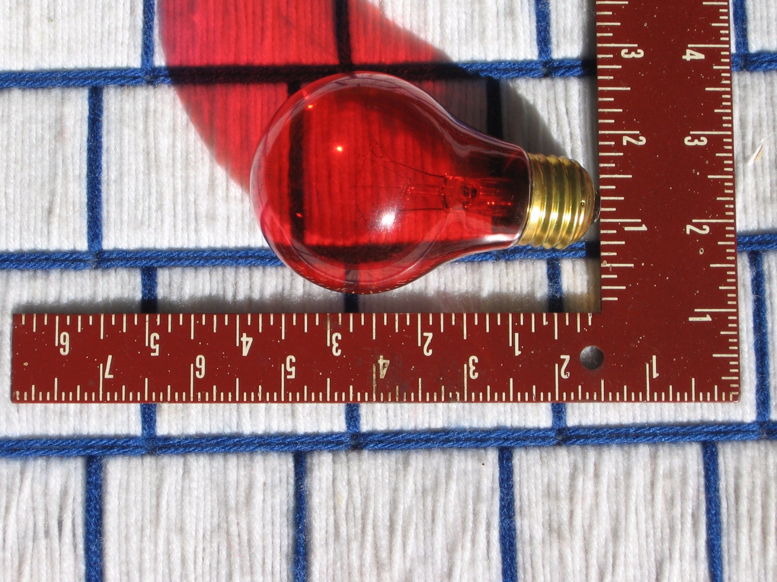 USA 8,000 hr. Transparent RED A19 PARTY & SIGN LIGHT BULB 25w EXTRAS ship for 7&cent;