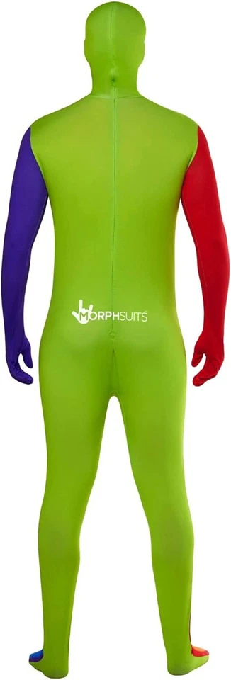 Hombre Arco Iris Morphsuit Adulto Orgullo Marcha Halloween Segunda Piel Disfraz L XL Foto 4 de 4