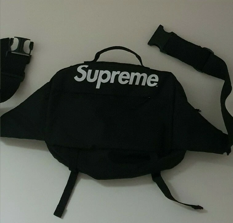 Sac bandoulière/taille noir SS16 Supreme tissu Cordura