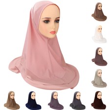 Muslim Women Hijab Amira Turban Scarf Cover Instant Shawl Wrap Headscarf Arab