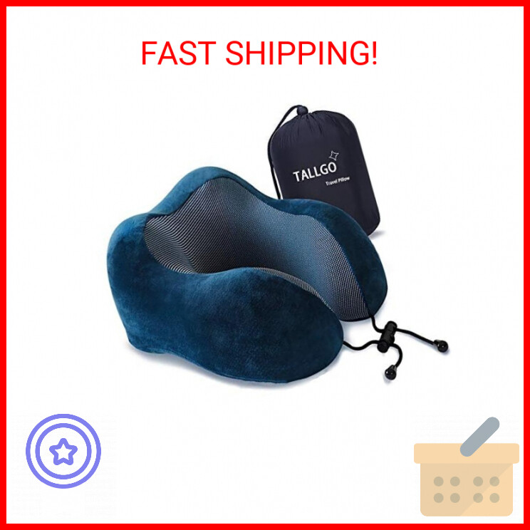 Travel Pillow, Best Memory Foam Neck Pillow Head Support Soft Pillow for Sleepin