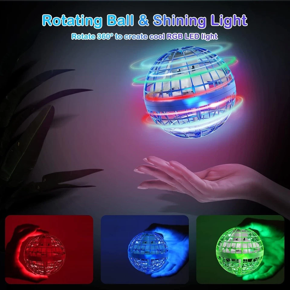 1-10PCS Hoverball Fliegender Ball Spielzeug Boomerang RGB Drohne Flying Orb - Bild 3 von 4