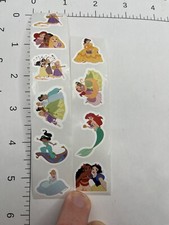 STICKER SHEET: Disney Princess Ariel Jasmine Aladdin