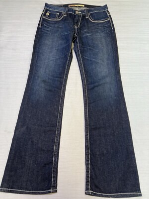 Big Star Jeans Womens Blue Remy Low Rise Bootcut Denim 30x32