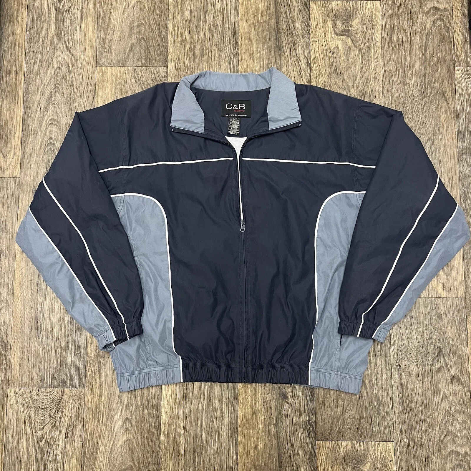 C&B Sports Jacket Y2k Navy Blue Large