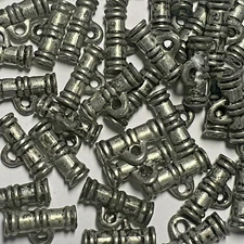 Toggle Tube Shape Old Metal Buttons Antique Silver A/Copper A/Brass 1/2" & 5/8" 