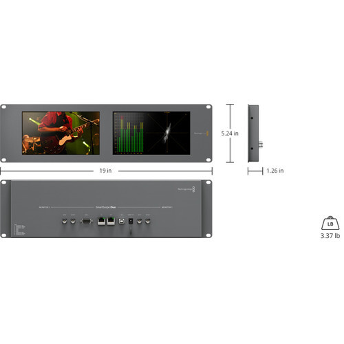 その他 Blackmagic Design SDI SmartScope Duo 4K SmartScope Duo 4K Rack-Mounted Dual 6G-SDI | eBay