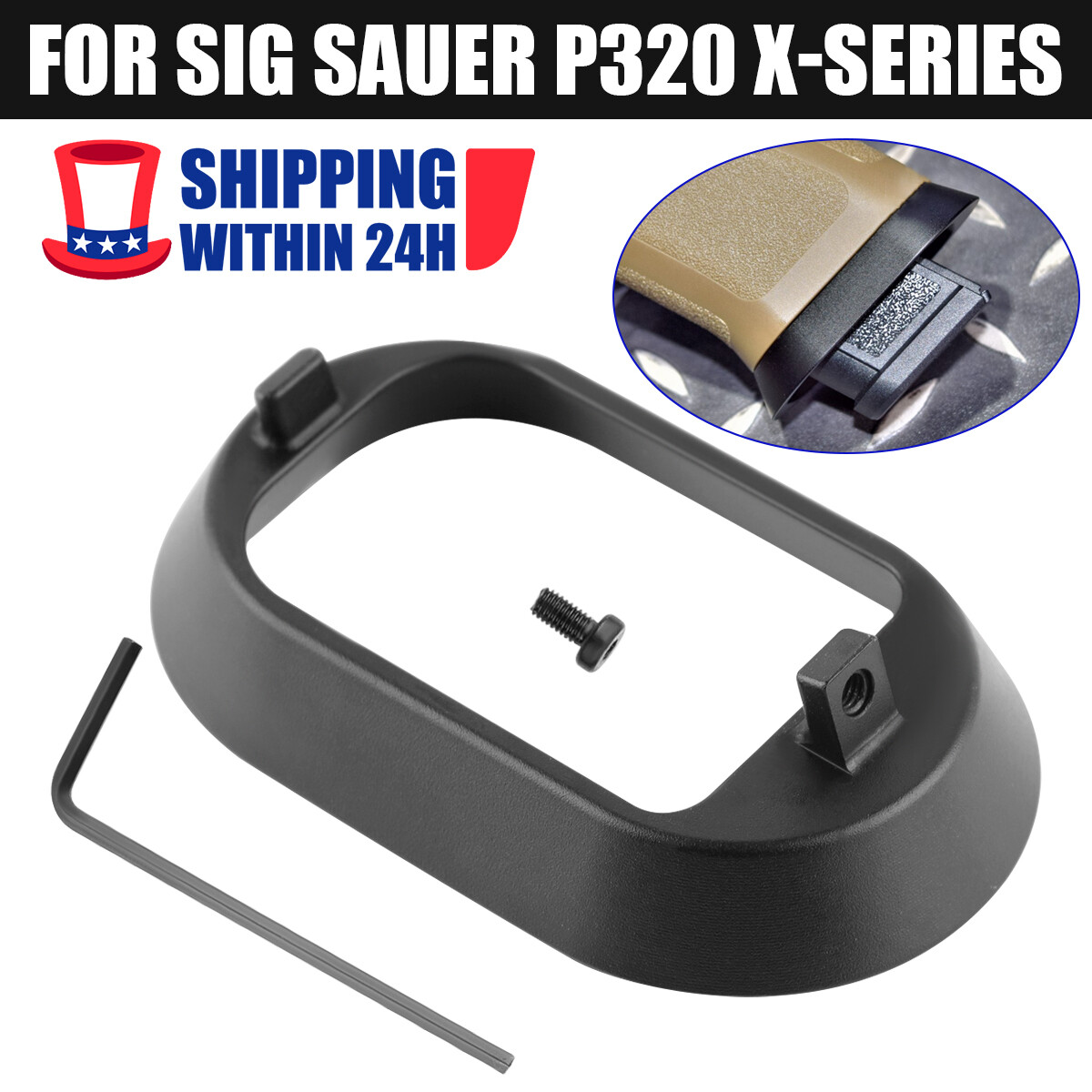 New Aluminium Magazine Magwell For Sig Sauer P320 X-Series KIT